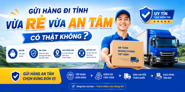 Gửi Hàng Đi Tỉnh Vừa Rẻ Vừa An Tâm – Có Thật Không?