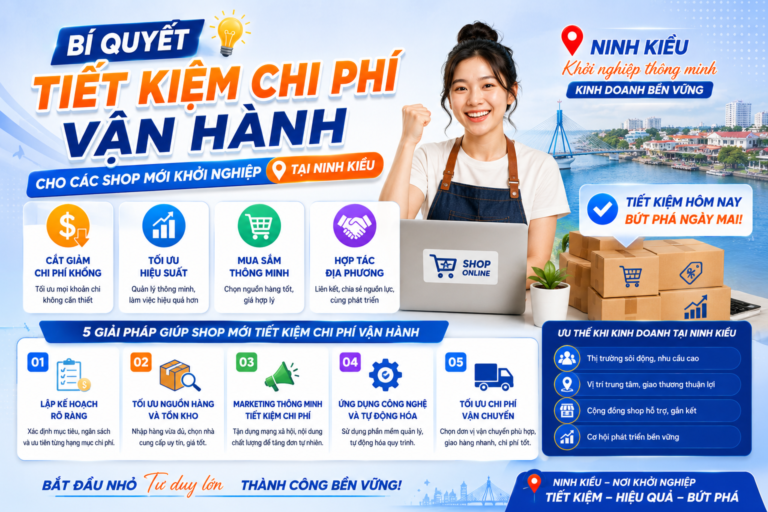 Bí Quyết Tiết Kiệm Chi Phí Vận Hành Cho Các Shop Mới Khởi Nghiệp Tại Ninh Kiều
