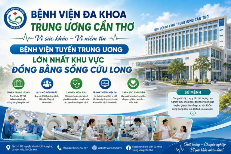 Bệnh Viện Đa Khoa Trung Ương Cần Thơ – Bệnh Viện Tuyến Trung Ương Lớn Nhất Khu Vực Đồng Bằng Sông Cửu Long