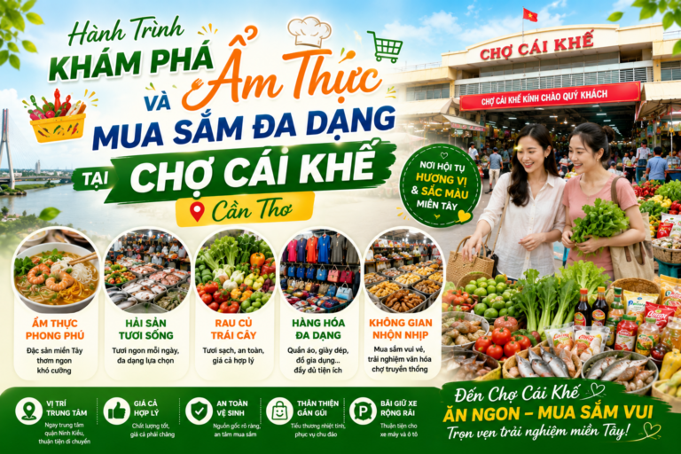 Hành Trình Khám Phá Ẩm Thực Và Mua Sắm Đa Dạng Tại Chợ Cái Khế Cần Thơ