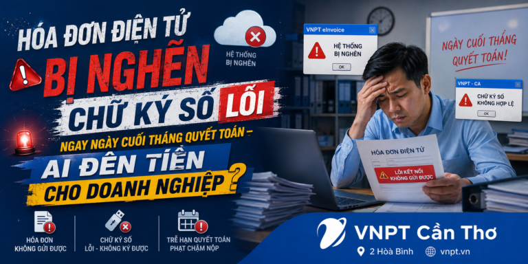 Hóa Đơn Điện Tử Bị Nghẽn, Chữ Ký Số Lỗi Ngay Ngày Cuối Tháng Quyết Toán – Ai Đền Tiền Cho Doanh Nghiệp?