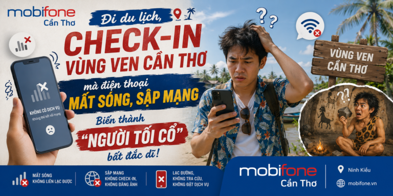 Đi Du Lịch, Check-in Vùng Ven Cần Thơ Mà Điện Thoại Mất Sóng, Sập Mạng – Biến Thành “Người Tối Cổ” Bất Đắc Dĩ! 📶😱