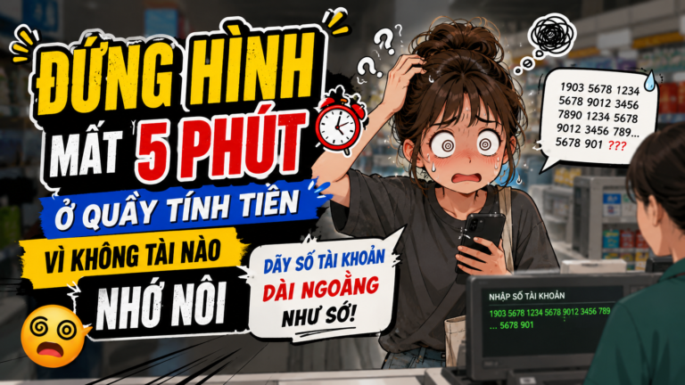 Đứng Hình Mất 5 Phút Ở Quầy Tính Tiền Vì Không Tài Nào Nhớ Nổi Dãy Số Tài Khoản Dài Ngoằng Như Sớ! 😵📱