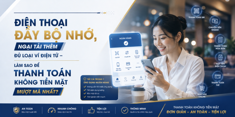 Điện Thoại Đầy Bộ Nhớ, Ngại Tải Thêm Đủ Loại Ví Điện Tử – Làm Sao Để Thanh Toán Không Tiền Mặt Mượt Mà Nhất? 📱💳
