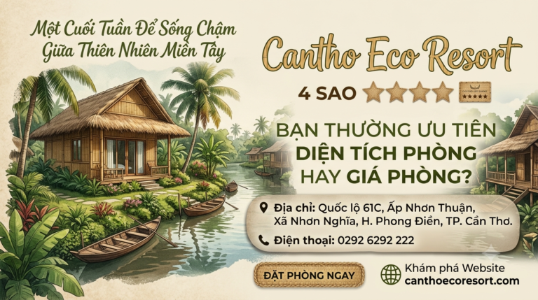 Cantho Eco Resort – Một Cuối Tuần Để Sống Chậm Giữa Thiên Nhiên Miền Tây