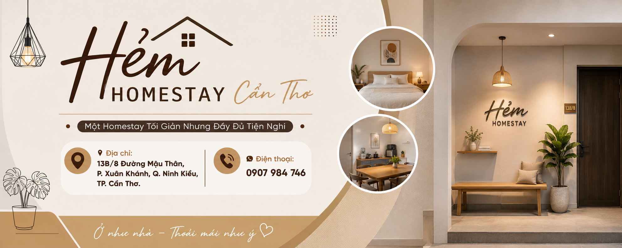 Hẻm Homestay Cần Thơ – Một Homestay Tối Giản Nhưng Đầy Đủ Tiện Nghi
