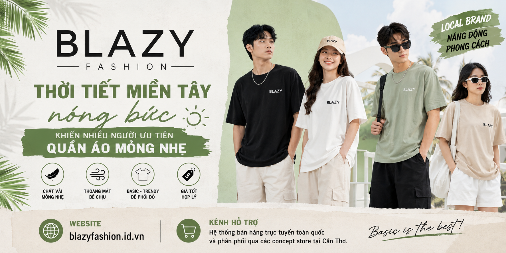 BLAZY FASHION – THỜI TIẾT MIỀN TÂY NÓNG BỨC KHIẾN NHIỀU NGƯỜI ƯU TIÊN QUẦN ÁO MỎNG NHẸ