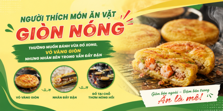 QUÁN BÁNH KHỌT 68 – NGƯỜI THÍCH MÓN ĂN VẶT GIÒN NÓNG THƯỜNG MUỐN BÁNH VỪA ĐỔ XONG, VỎ VÀNG GIÒN NHƯNG NHÂN BÊN TRONG VẪN ĐẦY ĐẶN
