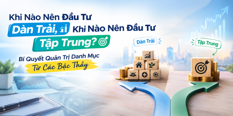 Khi Nào Nên Đầu Tư Dàn Trải, Khi Nào Nên Đầu Tư Tập Trung? Bí Quyết Quản Trị Danh Mục Từ Các Bậc Thầy