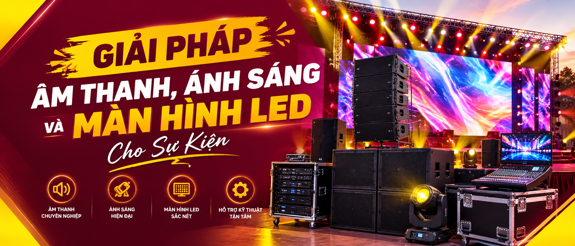 Công Ty TNHH Âm Thanh Ánh Sáng Ngọc Hải – Thốt Nốt: Giải Pháp Âm Thanh, Ánh Sáng Và Màn Hình LED Cho Sự Kiện
