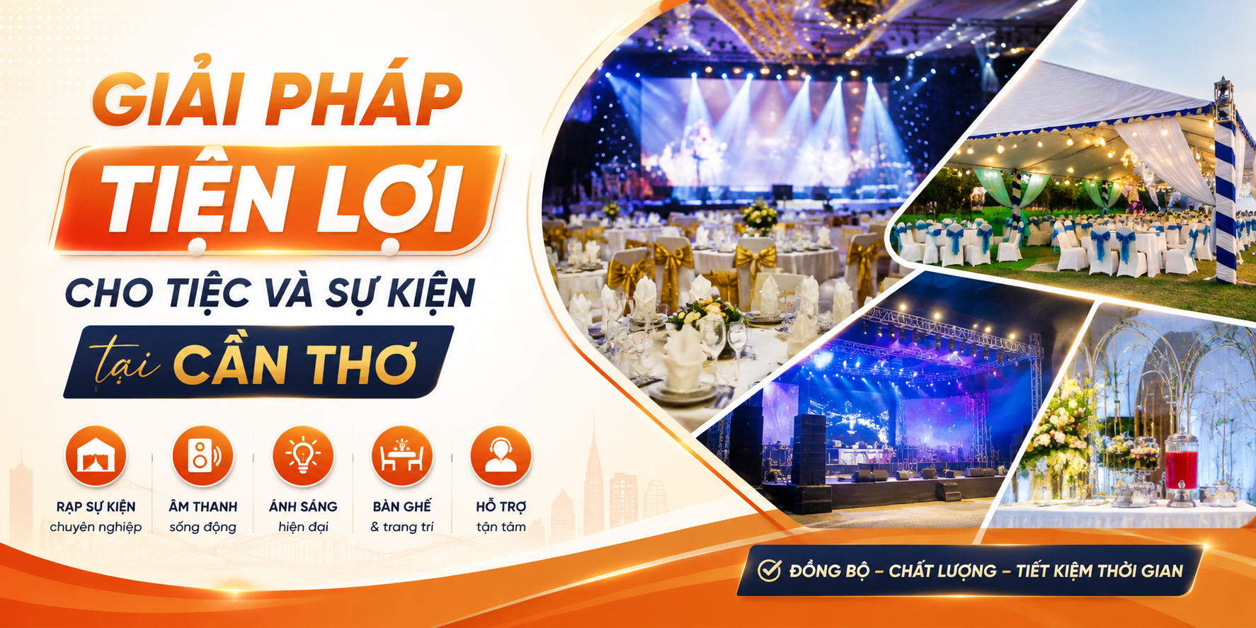 DỊCH VỤ CHO THUÊ BÀN GHẾ ÚT LƯƠNG – GIẢI PHÁP TIỆN LỢI CHO TIỆC VÀ SỰ KIỆN TẠI CẦN THƠ