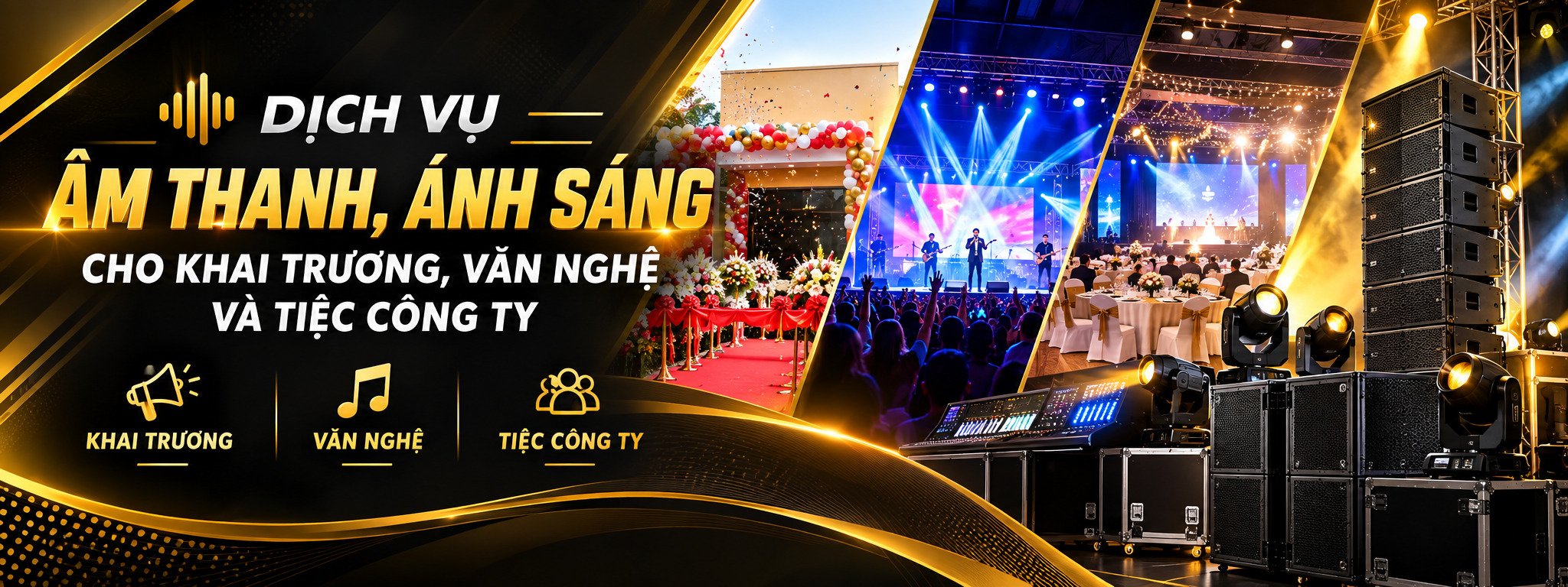 Âm Thanh Ánh Sáng Minh Đức – An Hòa: Dịch Vụ Âm Thanh, Ánh Sáng Cho Khai Trương, Văn Nghệ Và Tiệc Công Ty