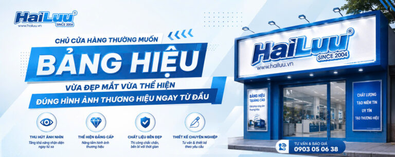 QUẢNG CÁO HẢI LƯU – CHỦ CỬA HÀNG THƯỜNG MUỐN BẢNG HIỆU VỪA ĐẸP MẮT VỪA THỂ HIỆN ĐÚNG HÌNH ẢNH THƯƠNG HIỆU NGAY TỪ ĐẦU