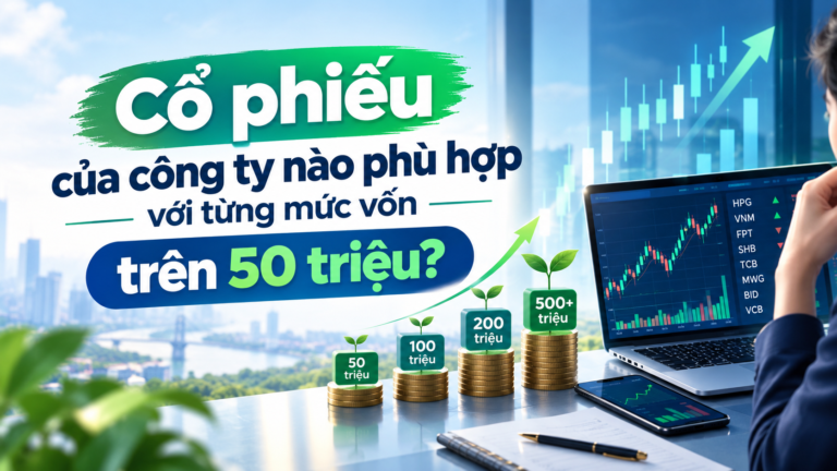 Cổ phiếu của công ty nào phù hợp với từng mức vốn trên 50 triệu?