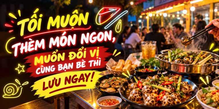 🌙 GÁNH ĐÊM CẦN THƠ – 296 TẦM VU: TỐI MUỘN THÈM MÓN NGON, MUỐN ĐỔI VỊ CÙNG BẠN BÈ THÌ LƯU NGAY!