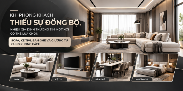 ZSOFA – NINH KIỀU: KHI PHÒNG KHÁCH THIẾU SỰ ĐỒNG BỘ, NHIỀU GIA ĐÌNH THƯỜNG TÌM MỘT NƠI CÓ THỂ LỰA CHỌN SOFA, KỆ TIVI, BÀN GHẾ VÀ GIƯỜNG TỦ CÙNG PHONG CÁCH