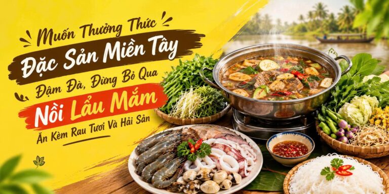 Lẩu Mắm Cần Thơ – Ninh Kiều: Muốn Thưởng Thức Đặc Sản Miền Tây Đậm Đà, Đừng Bỏ Qua Nồi Lẩu Mắm Ăn Kèm Rau Tươi Và Hải Sản